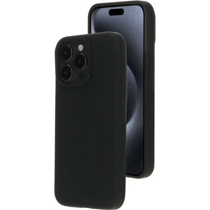 Mobiparts Mobiparts Silicone  Cover Apple iPhone 15 Pro Max Black (Magsafe Compatible)