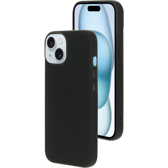 Mobiparts Mobiparts Siliconen Cover voor iPhone 15 / 14 / 13 - Zwart