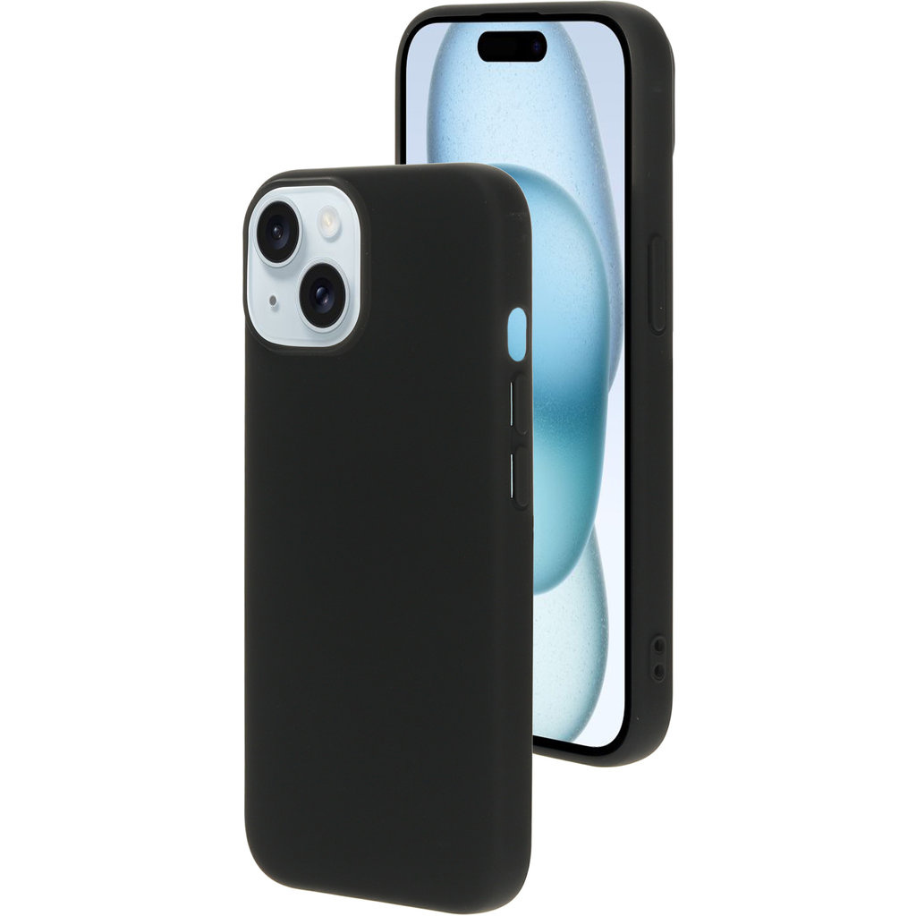 Mobiparts Mobiparts Siliconen Cover voor iPhone 15 / 14 / 13 - Zwart