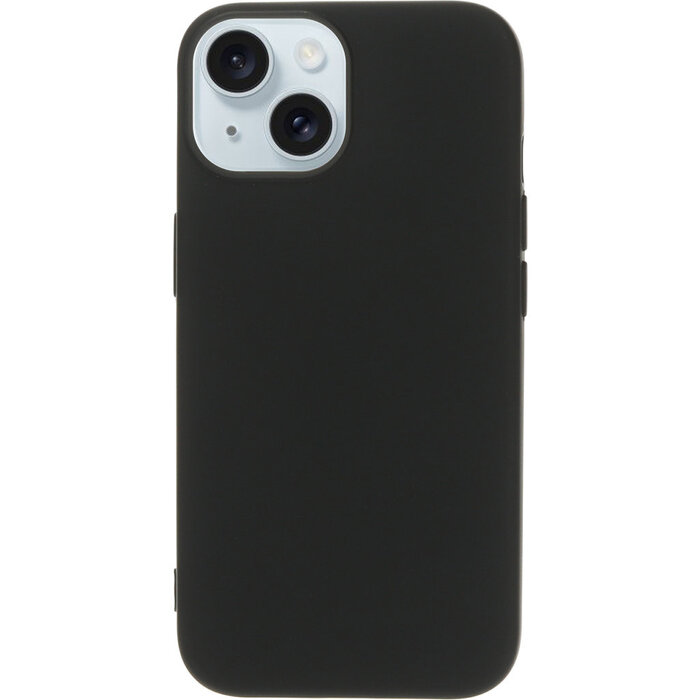 Mobiparts Mobiparts Siliconen Cover voor iPhone 15 / 14 / 13 - Zwart