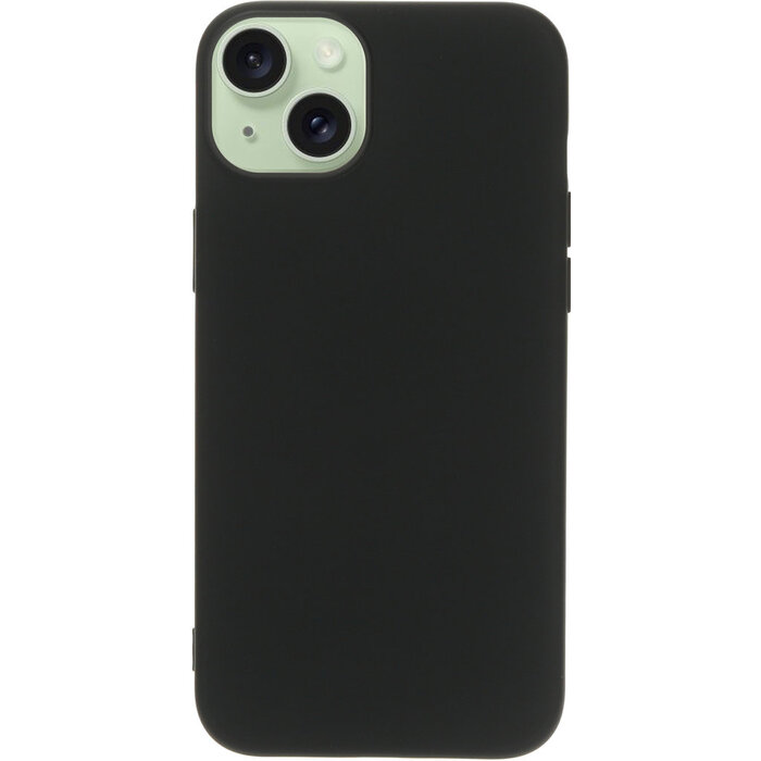 Mobiparts Mobiparts Silicone Cover voor Apple iPhone 15 Plus - Zwart