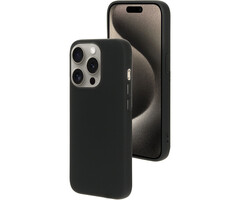 Mobiparts Mobiparts Silicone Cover voor iPhone 15 Pro - Zwart