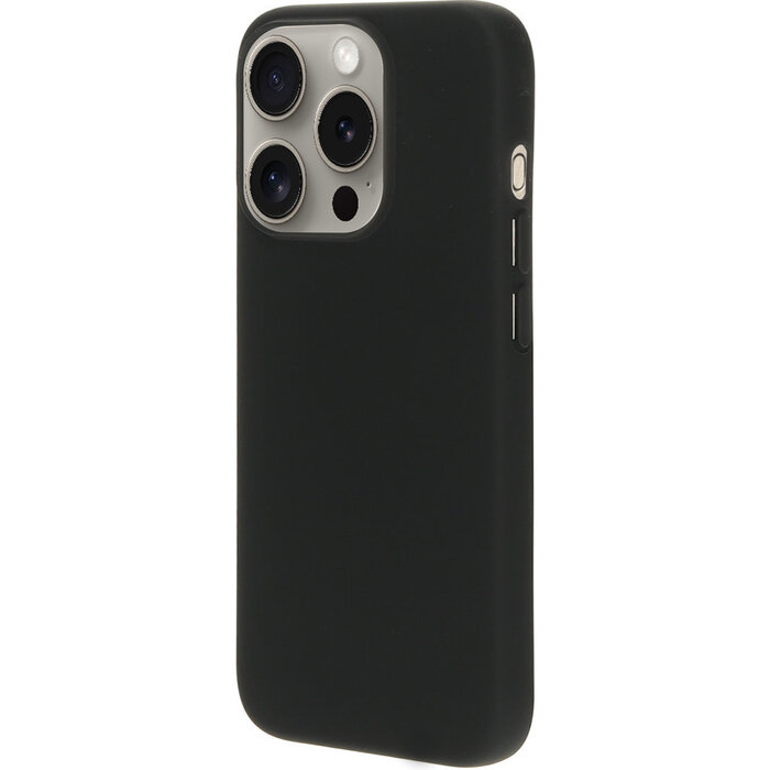 Mobiparts Mobiparts Silicone Cover voor iPhone 15 Pro - Zwart