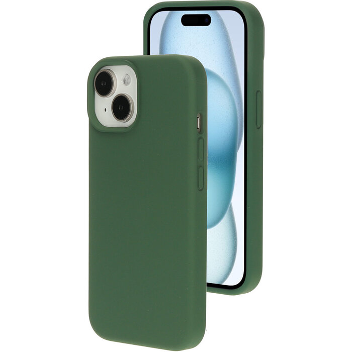 Mobiparts Mobiparts Siliconen Cover voor Apple iPhone 15 & 14 - Forest Green