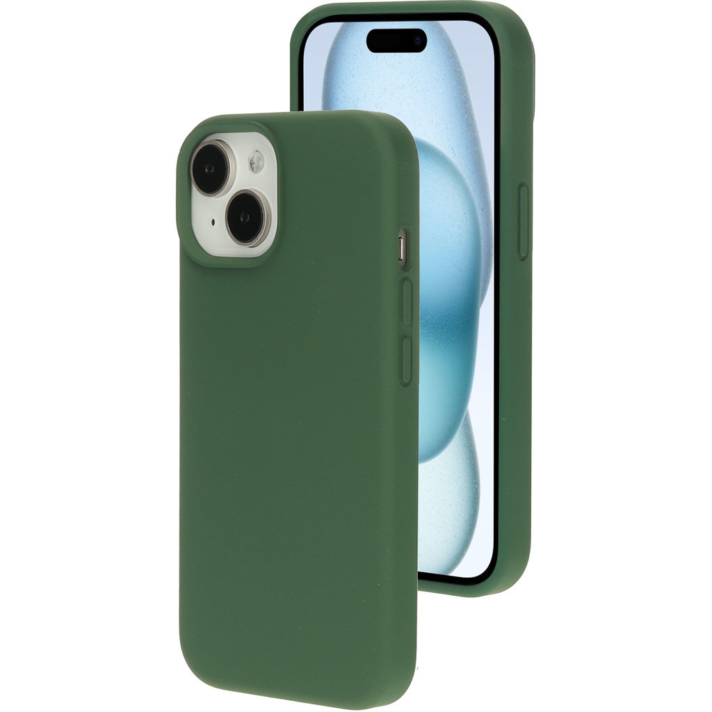 Mobiparts Mobiparts Siliconen Cover voor Apple iPhone 15 & 14 - Forest Green