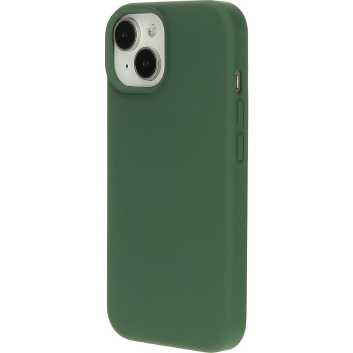 Mobiparts Mobiparts Siliconen Cover voor Apple iPhone 15 & 14 - Forest Green