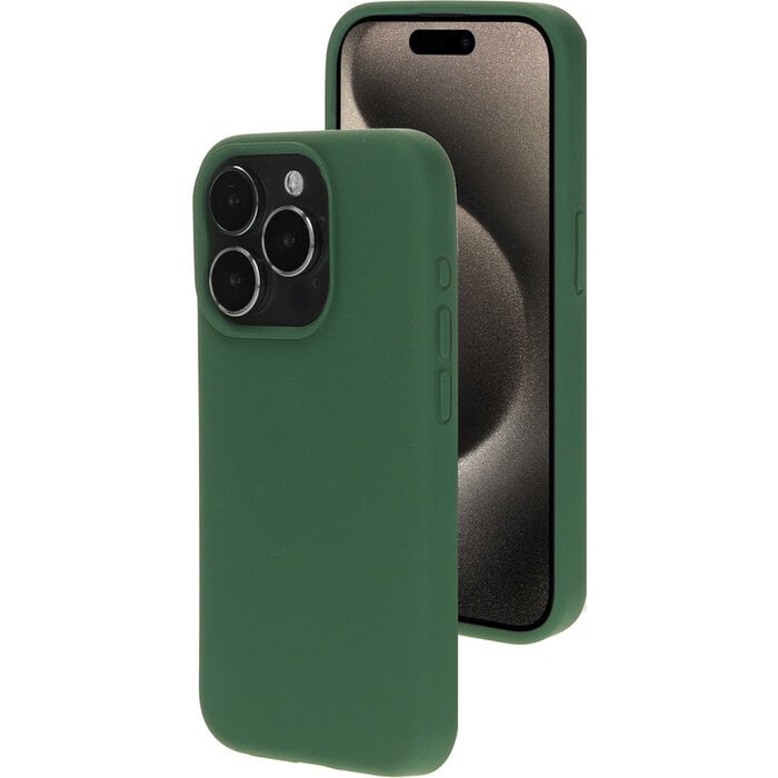 Mobiparts Mobiparts Silicone Cover voor Apple iPhone 15 Pro - Forest Green