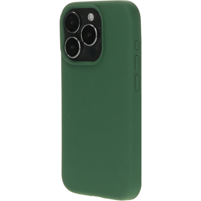 Mobiparts Mobiparts Silicone Cover voor Apple iPhone 15 Pro - Forest Green
