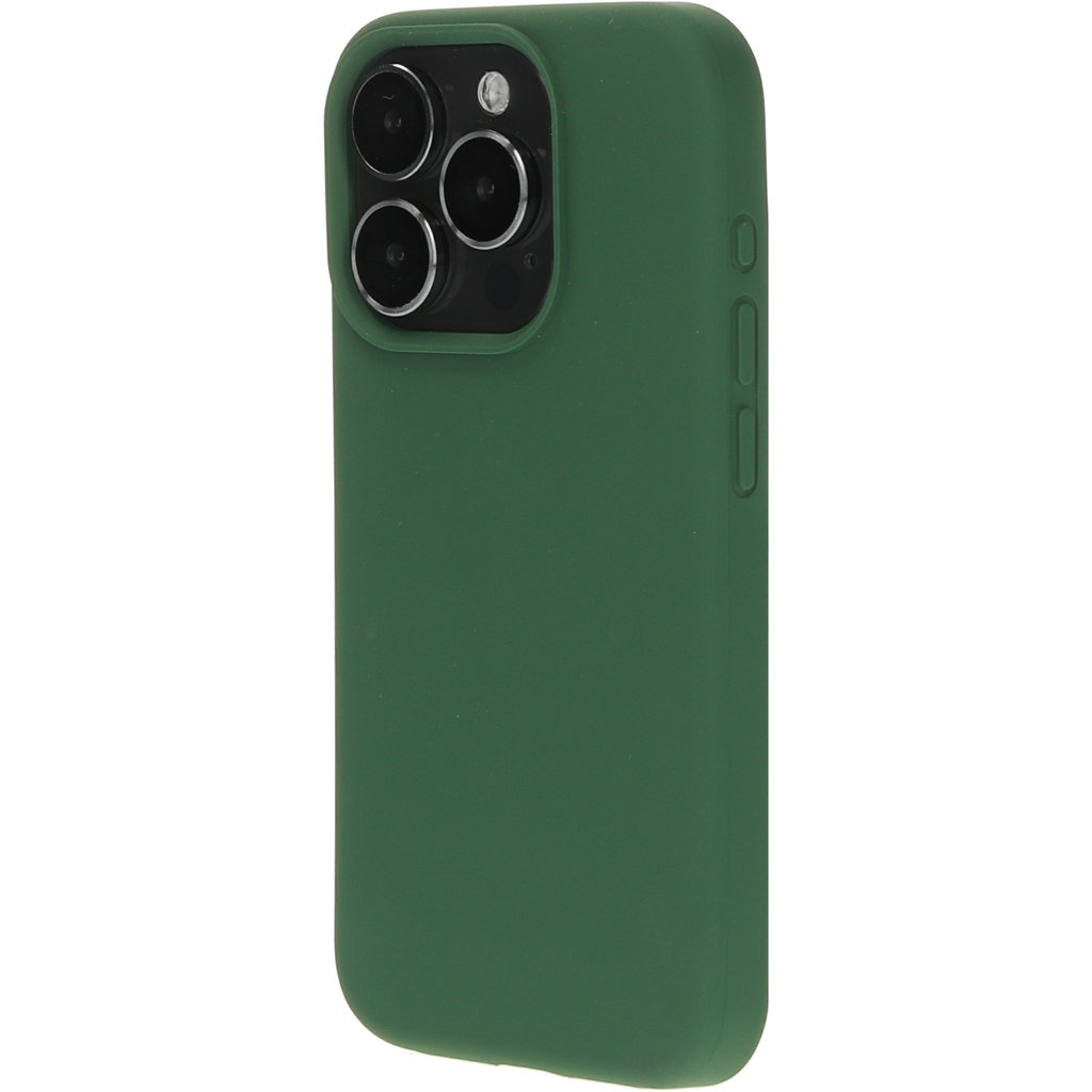 Mobiparts Mobiparts Silicone Cover voor Apple iPhone 15 Pro - Forest Green