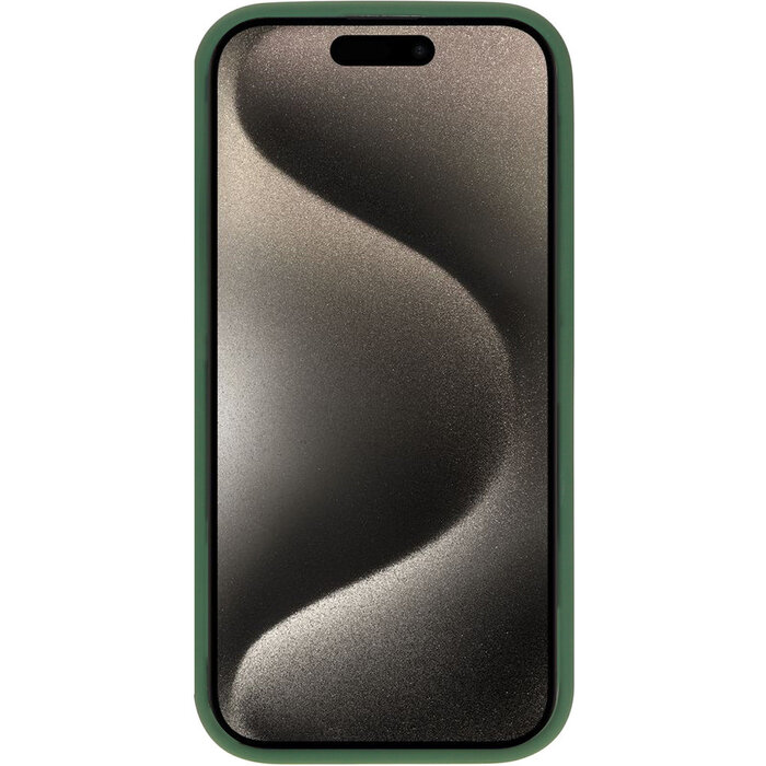 Mobiparts Mobiparts Silicone Cover voor Apple iPhone 15 Pro - Forest Green