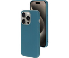 Mobiparts Mobiparts Siliconen Cover voor Apple iPhone 15 Pro - Blueberry Blue