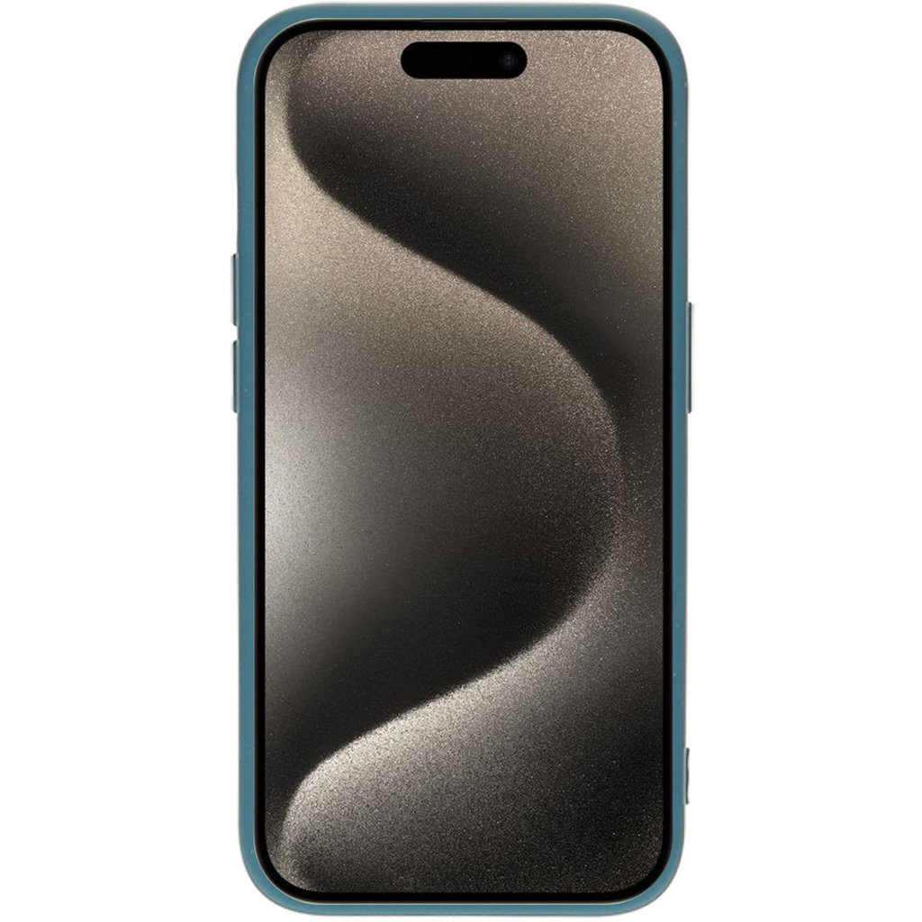 Mobiparts Mobiparts Siliconen Cover voor Apple iPhone 15 Pro - Blueberry Blue
