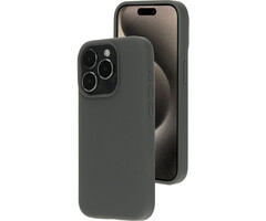 Mobiparts Mobiparts Silicone Cover voor iPhone 15 Pro - Urban Grey