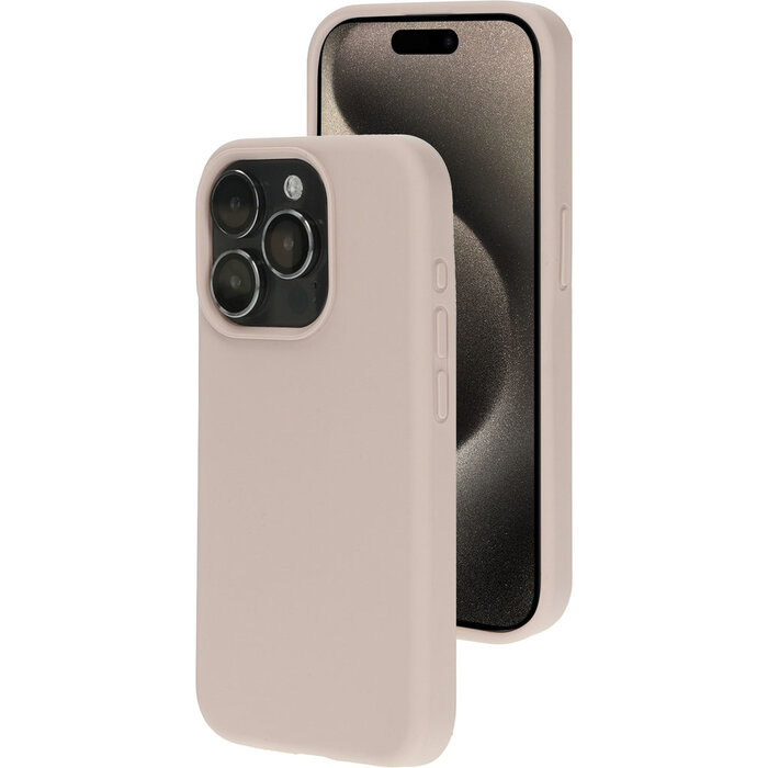 Mobiparts Mobiparts Silicone Cover voor Apple iPhone 15 Pro - Soft Salmon