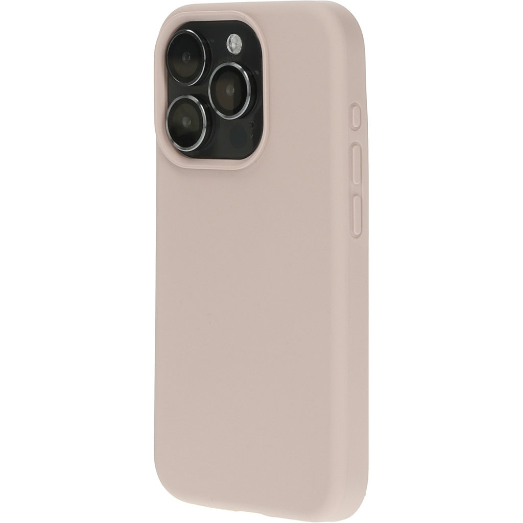 Mobiparts Mobiparts Silicone Cover voor Apple iPhone 15 Pro - Soft Salmon