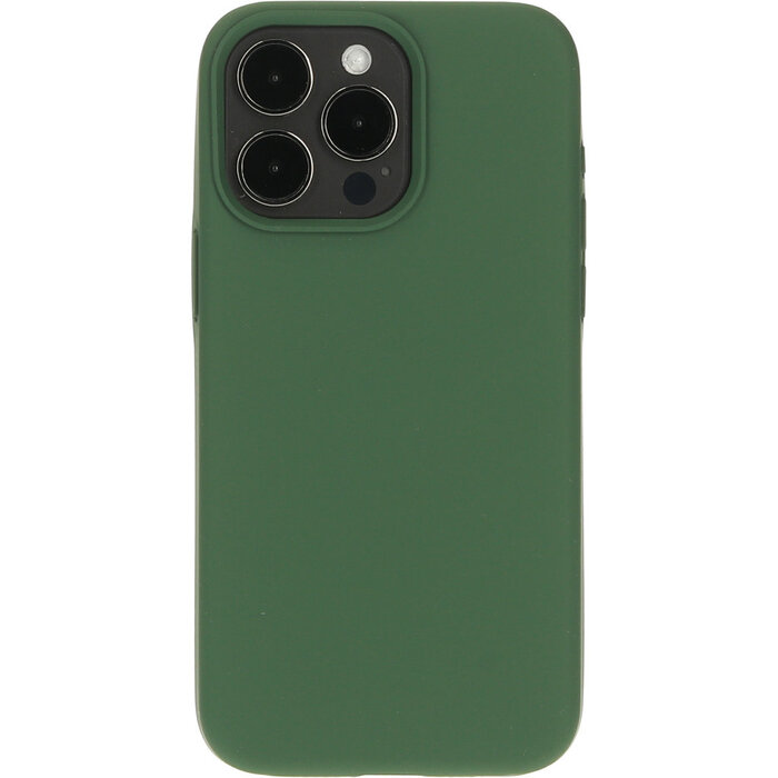 Mobiparts Mobiparts Silicone Cover voor iPhone 15 Pro Max - Forest Green