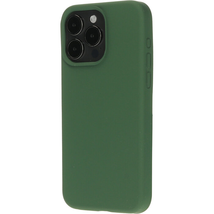 Mobiparts Mobiparts Silicone Cover voor iPhone 15 Pro Max - Forest Green