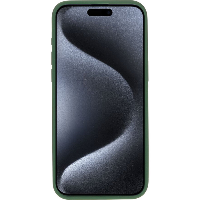 Mobiparts Mobiparts Silicone Cover voor iPhone 15 Pro Max - Forest Green