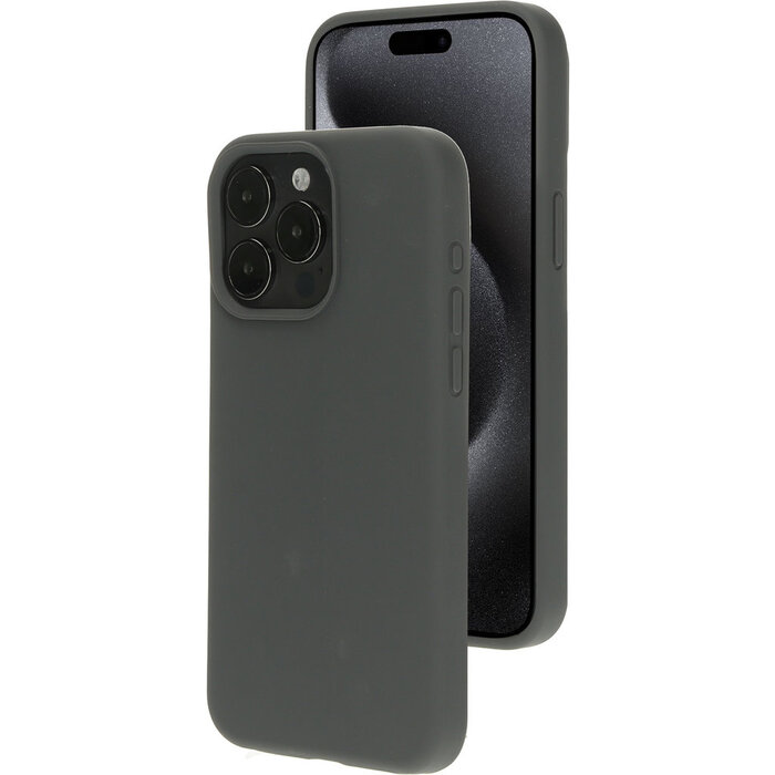Mobiparts Mobiparts Silicone Cover voor iPhone 15 Pro Max - Urban Grey