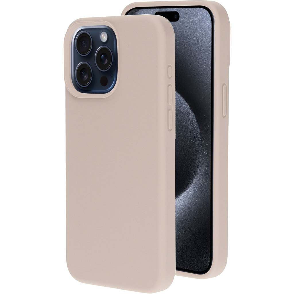 Mobiparts Mobiparts Silicone Cover voor iPhone 15 Pro Max - Soft Salmon