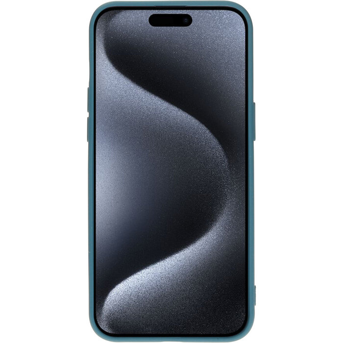 Mobiparts Mobiparts Silicone Cover voor iPhone 15 Pro Max - Blueberry Blue