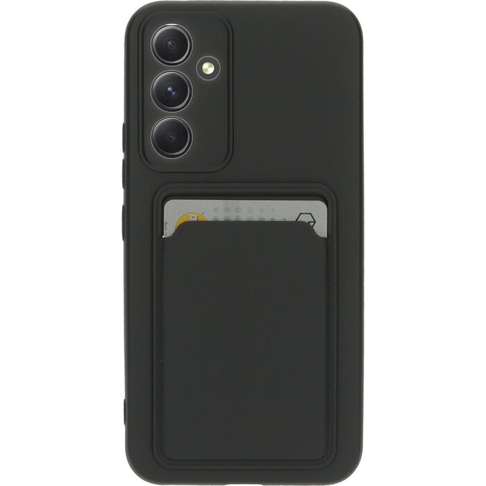 Mobiparts Mobiparts Classic TPU Hoesje met Pashouder voor Samsung Galaxy A54 - Mat Zwart