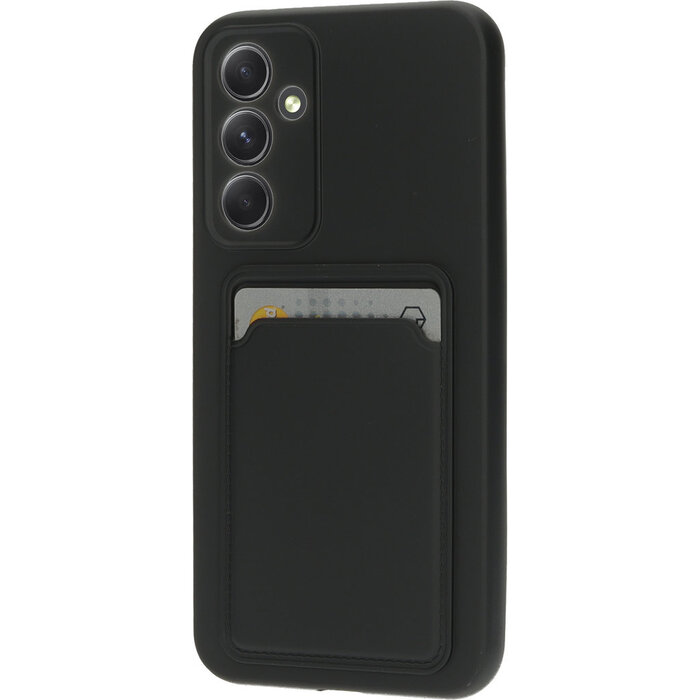 Mobiparts Mobiparts Classic TPU Hoesje met Pashouder voor Samsung Galaxy A54 - Mat Zwart