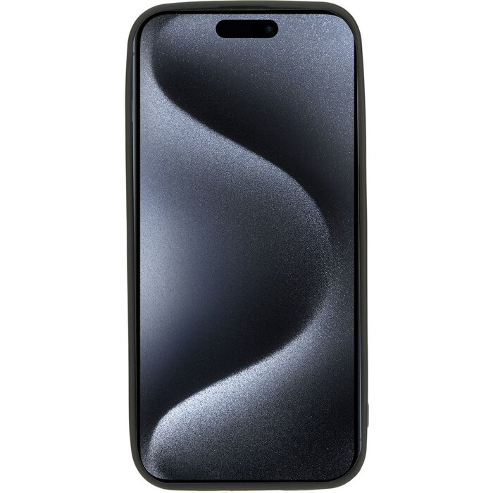 Mobiparts Mobiparts Classic TPU Case met Pashouder iPhone 15 Pro Max - Mat Zwart