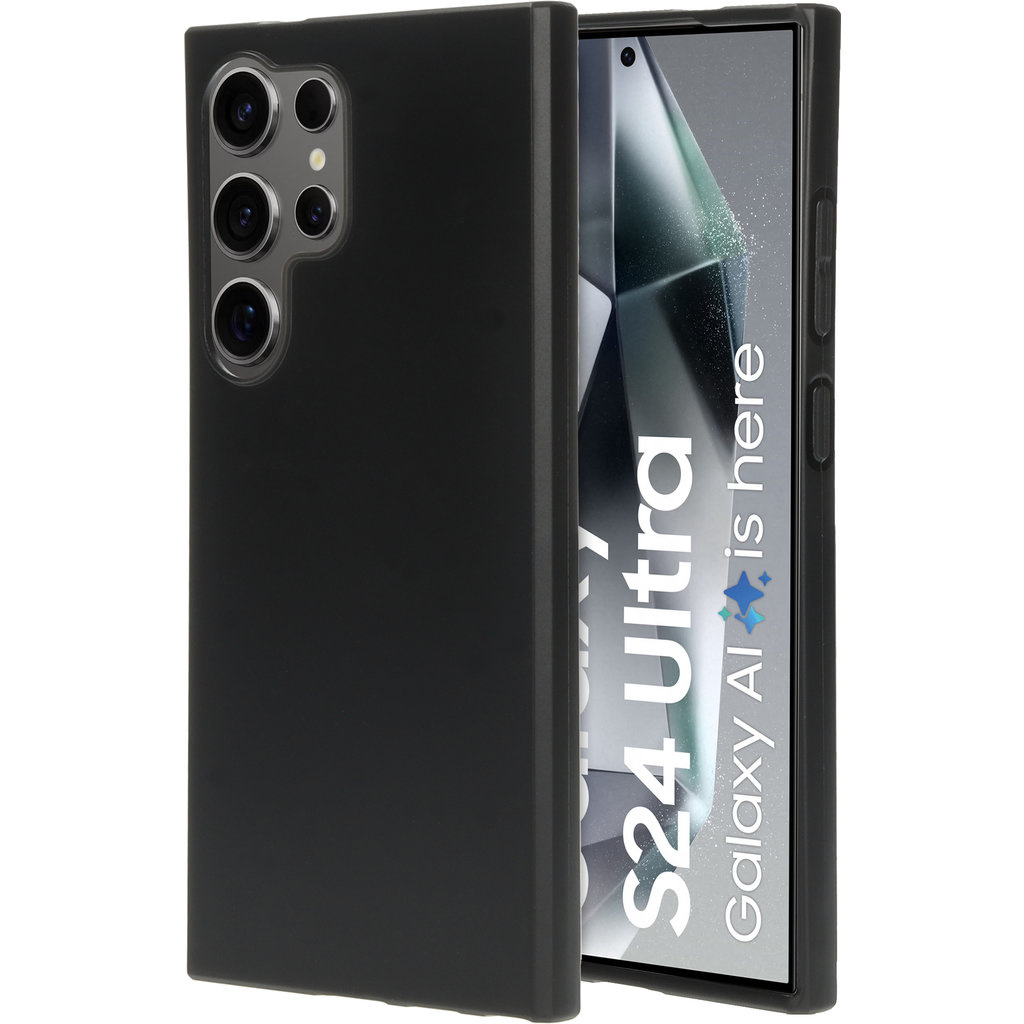 Mobiparts Mobiparts Classic TPU Case voor Samsung Galaxy S24 Ultra - Mat Zwart