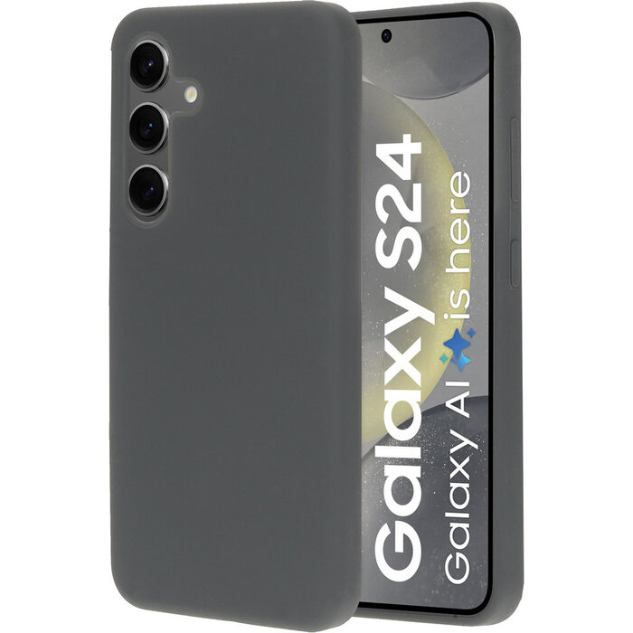 Mobiparts Mobiparts Siliconen Hoesje voor Samsung Galaxy S24 - Urban Grey