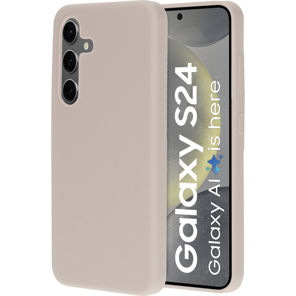 Mobiparts Mobiparts Silicone Cover voor Samsung Galaxy S24 - Soft Salmon