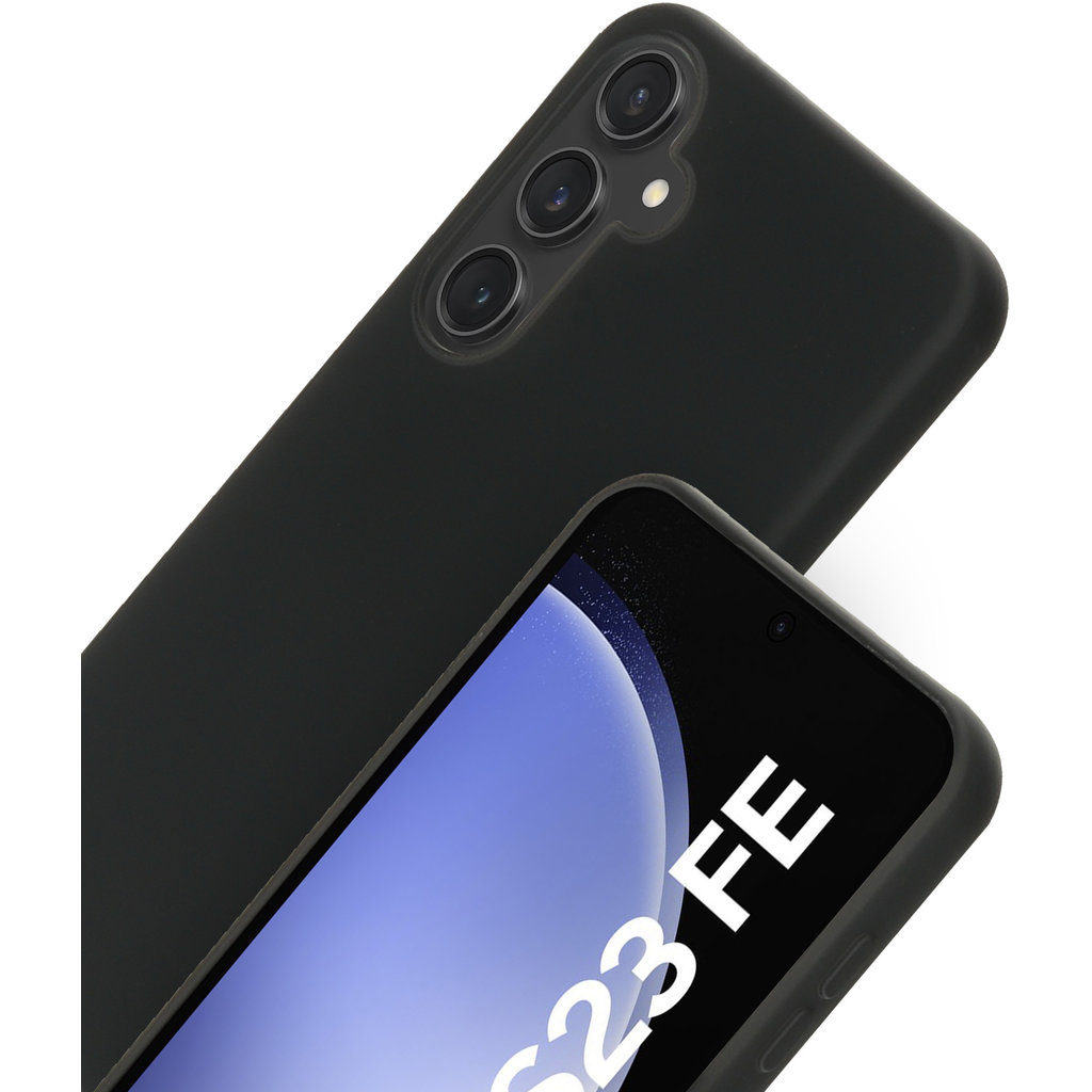 Mobiparts Mobiparts Silicone Cover voor Samsung Galaxy S23 FE - Zwart