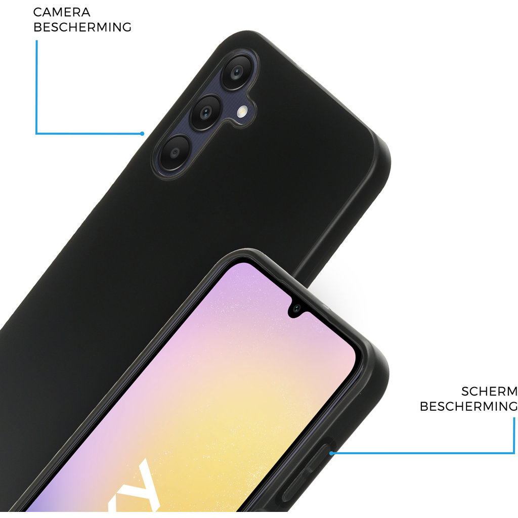 Mobiparts Mobiparts Classic TPU Case voor Samsung Galaxy A25 - Mat Zwart