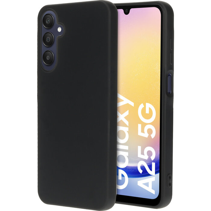Mobiparts Mobiparts Siliconen Back Cover voor Samsung Galaxy A25 - Zwart