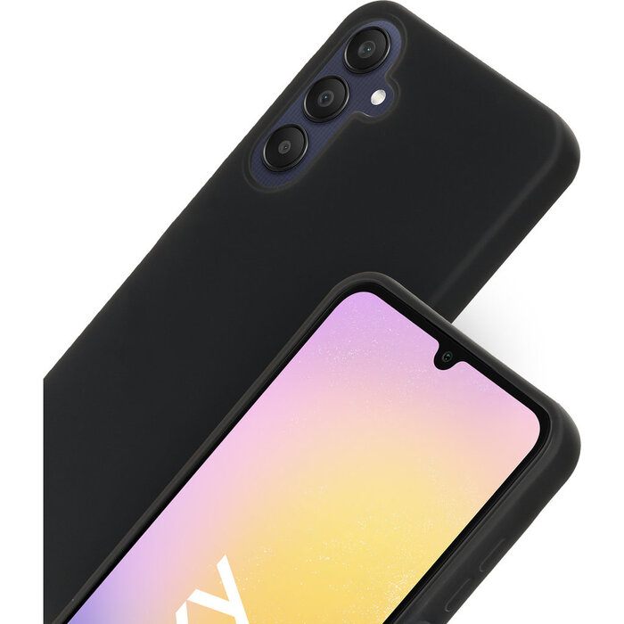 Mobiparts Mobiparts Siliconen Back Cover voor Samsung Galaxy A25 - Zwart