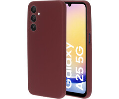 Mobiparts Mobiparts Silicone Cover voor Samsung Galaxy A25 - Plum Red