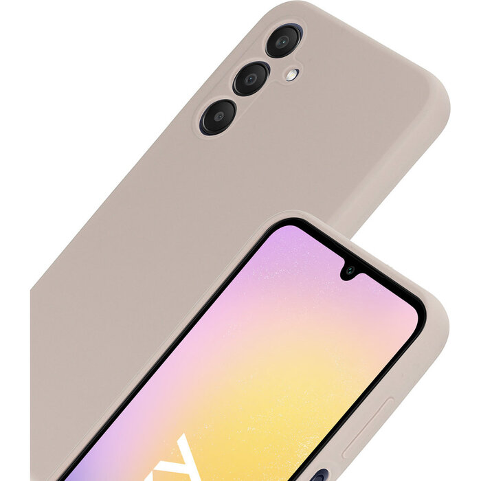 Mobiparts Mobiparts Siliconen Cover voor Samsung Galaxy A25 - Soft Salmon