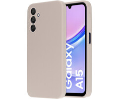 Mobiparts Mobiparts Silicone Cover voor Samsung Galaxy A15 - Soft Salmon