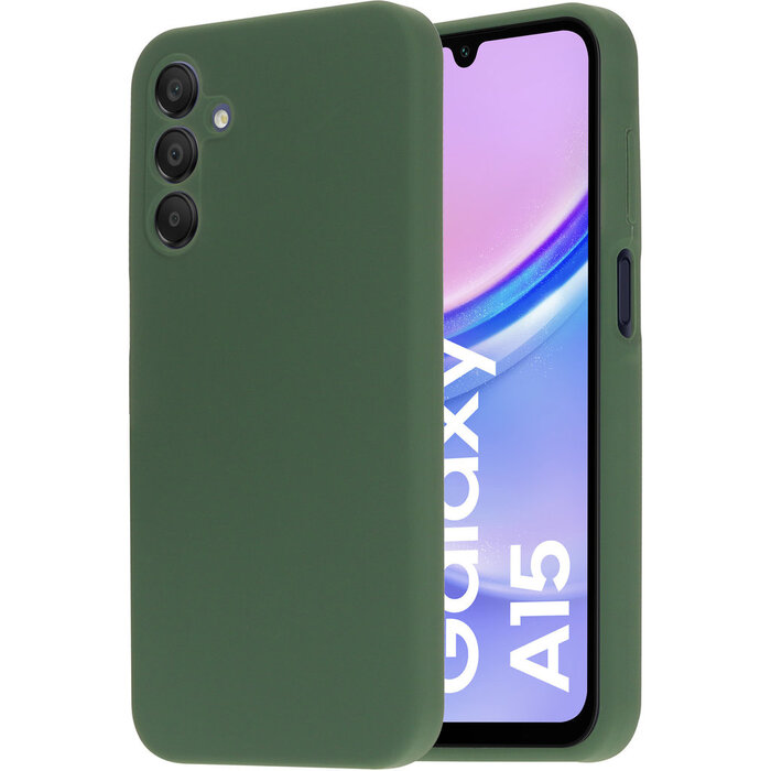 Mobiparts Mobiparts Siliconen Cover voor Samsung Galaxy A15 - Forest Green