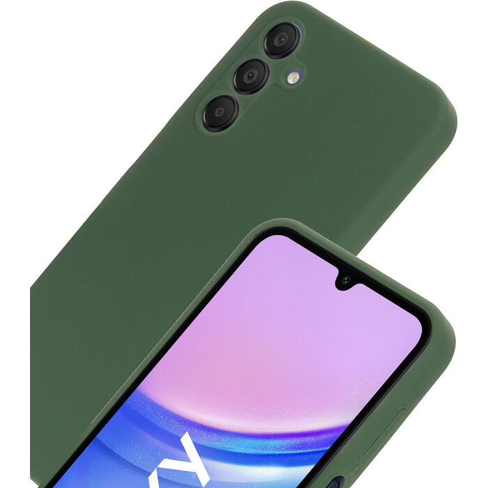 Mobiparts Mobiparts Siliconen Cover voor Samsung Galaxy A15 - Forest Green