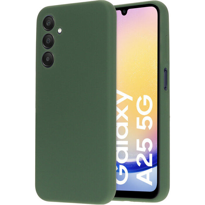 Mobiparts Mobiparts Silicone Cover voor Samsung Galaxy A25 - Forest Green
