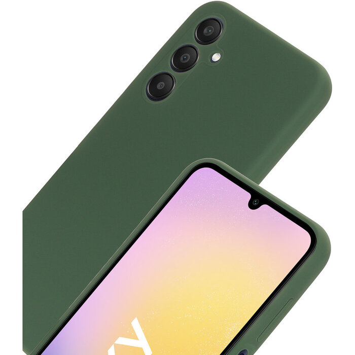 Mobiparts Mobiparts Silicone Cover voor Samsung Galaxy A25 - Forest Green