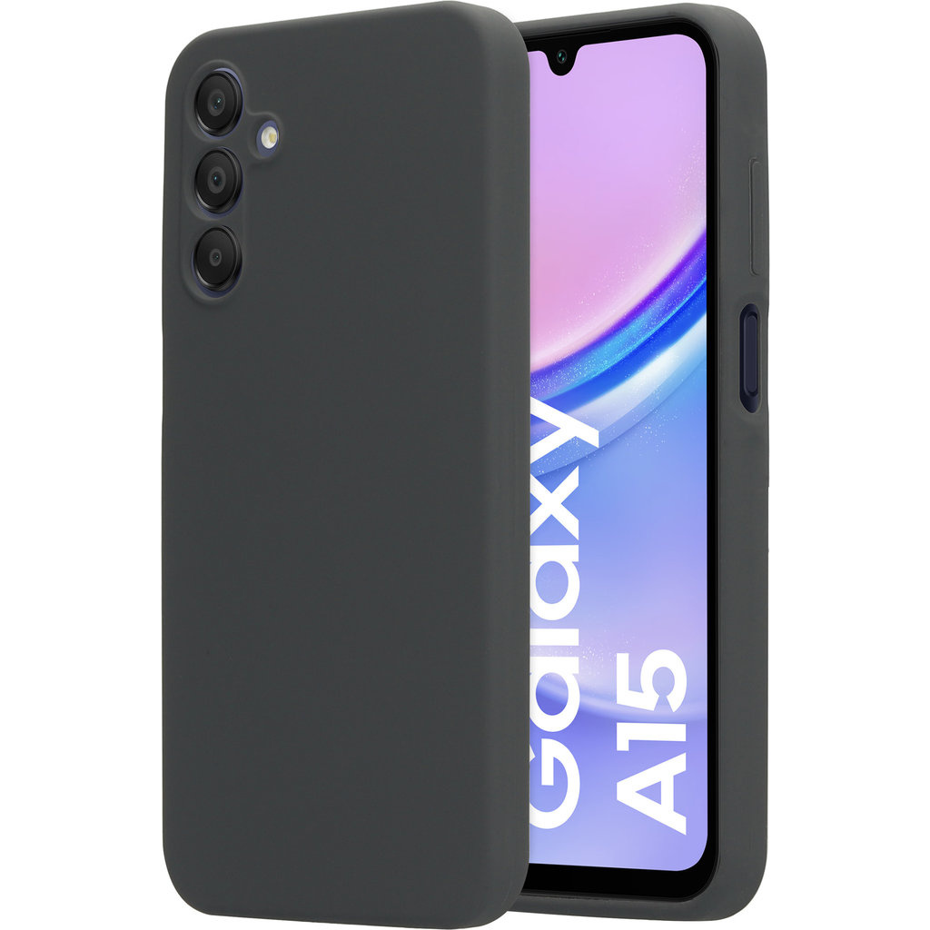Mobiparts Mobiparts Siliconen Hoesje voor Samsung Galaxy A15 - Urban Grey