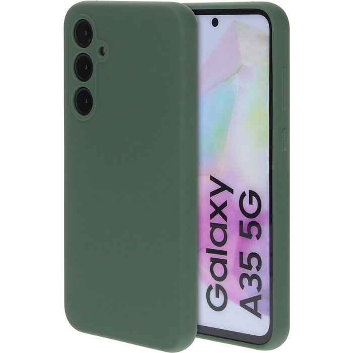 Mobiparts Mobiparts Silicone Cover voor Samsung Galaxy A35 - Forest Green