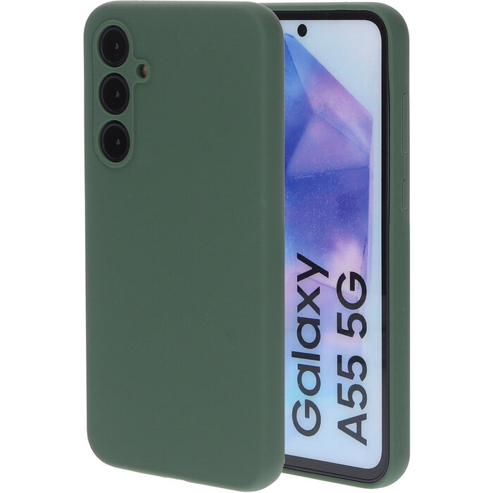 Mobiparts Mobiparts Silicone Cover voor Samsung Galaxy A55 - Forest Green