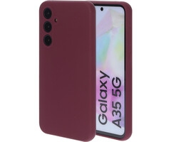 Mobiparts Mobiparts Silicone Cover voor Samsung Galaxy A35 - Plum Red