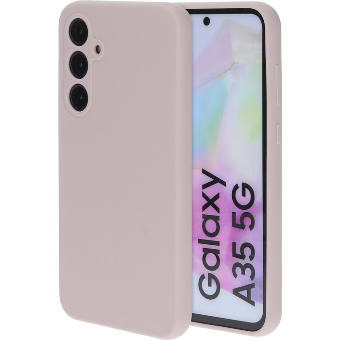 Mobiparts Mobiparts Siliconen Cover voor Samsung Galaxy A35 - Soft Salmon