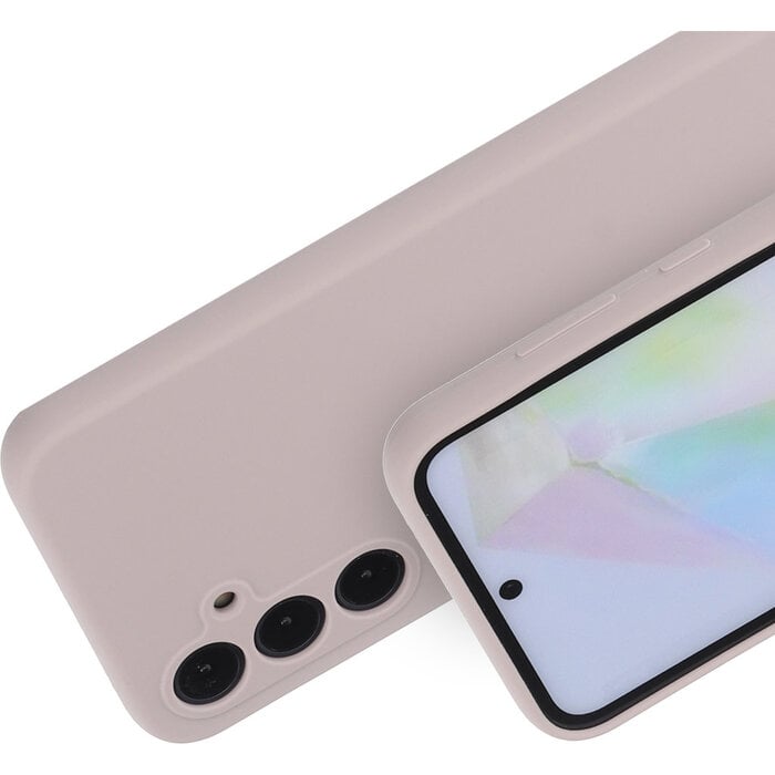 Mobiparts Mobiparts Silicone Cover Samsung Galaxy A35 Soft Salmon