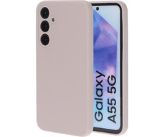 Mobiparts Mobiparts Silicone Cover voor Samsung Galaxy A55 - Soft Salmon