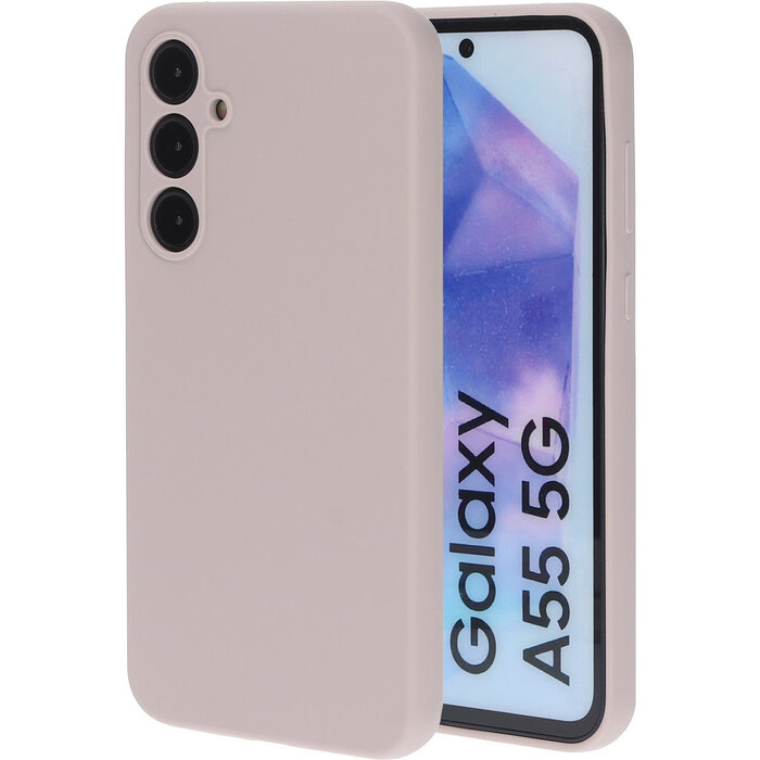 Mobiparts Mobiparts Silicone Cover voor Samsung Galaxy A55 - Soft Salmon